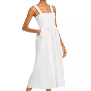 Aqua Smocked Midi Dress - 100% Bloomingdales Exclusive. size XS